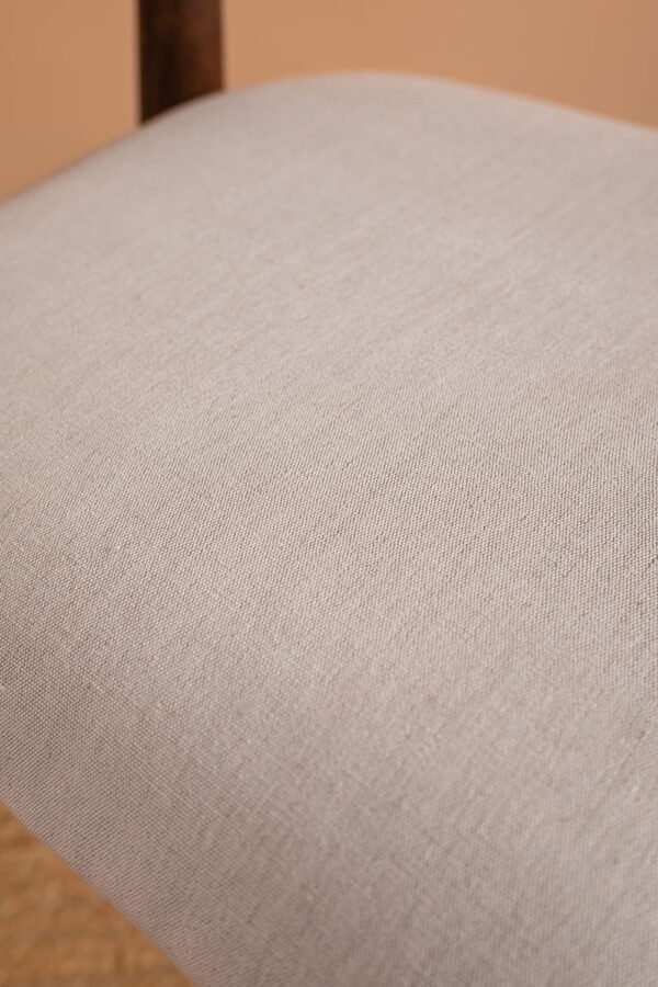 Cormac Acacia Wood Vinegar Finish Upholstered Dining Chair - Image 4