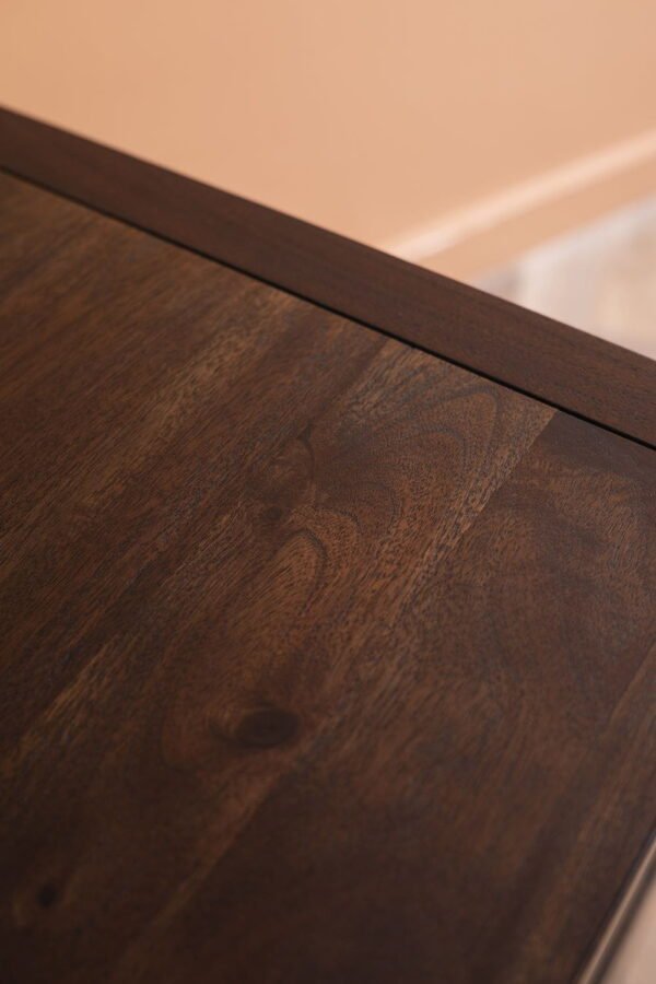 Ellroy Acacia Wood Drift Finish Bedside Table - Image 5