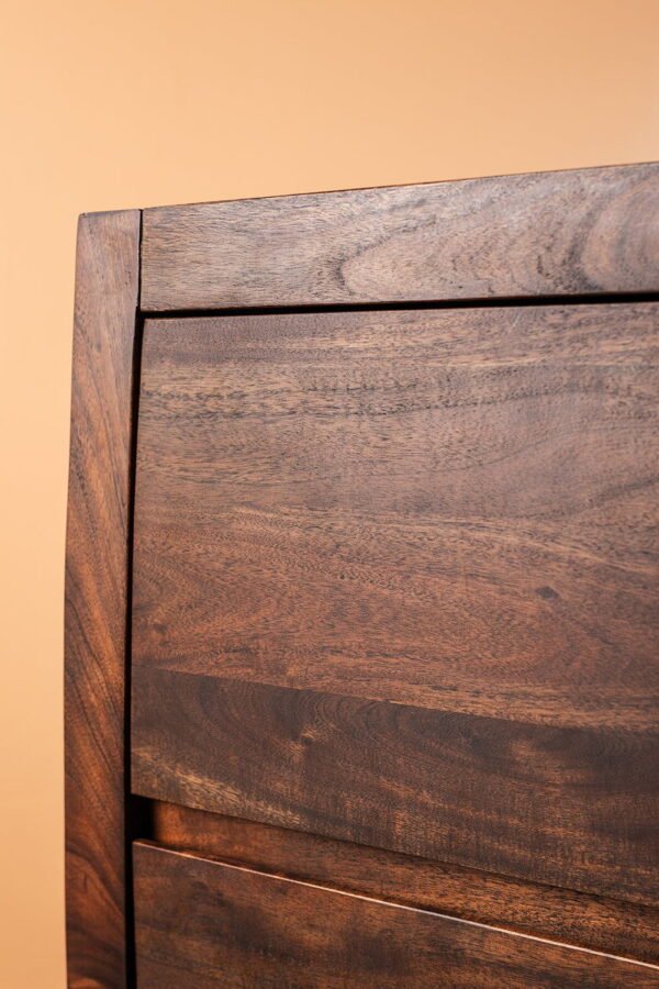 Ellroy Acacia Wood Drift Finish Chest of Drawers - Image 6