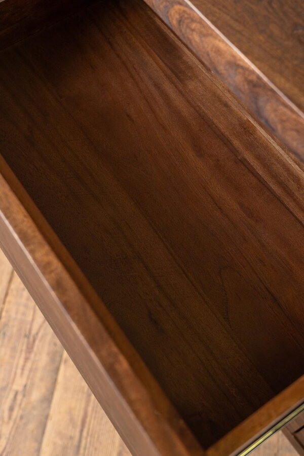 Ellroy Acacia Wood Drift Finish Chest of Drawers - Image 5