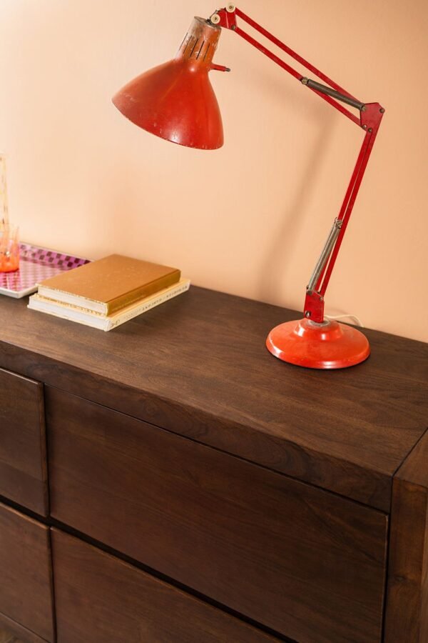 Ellroy Acacia Wood Drift Finish Chest of Drawers - Image 2