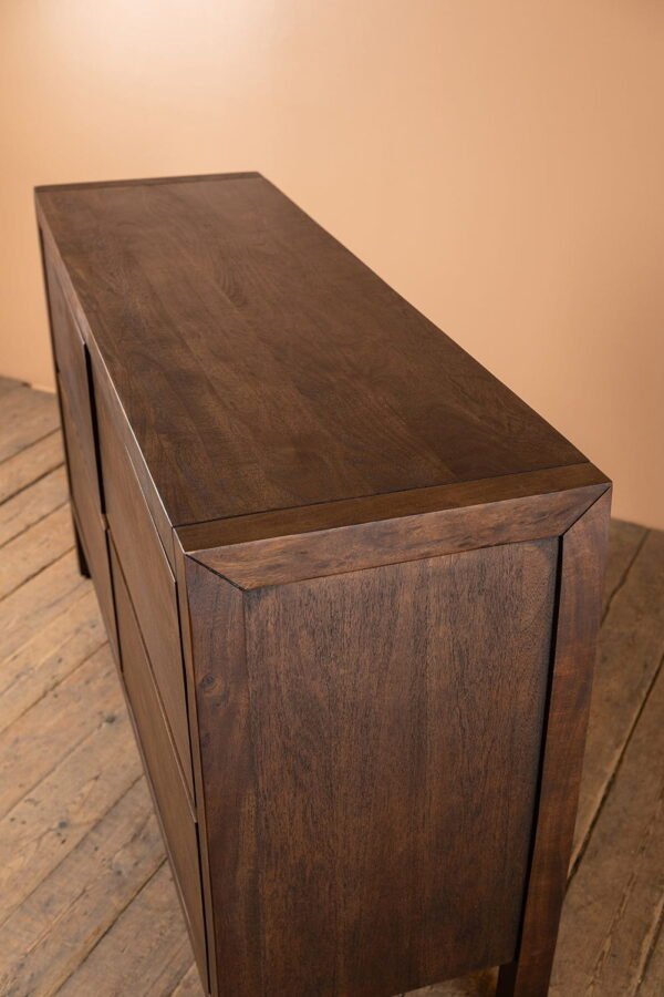 Ellroy Acacia Wood Drift Finish Chest of Drawers - Image 3