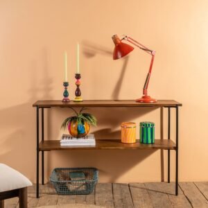 Conrad Acacia Wood Umber Finish Console Table
