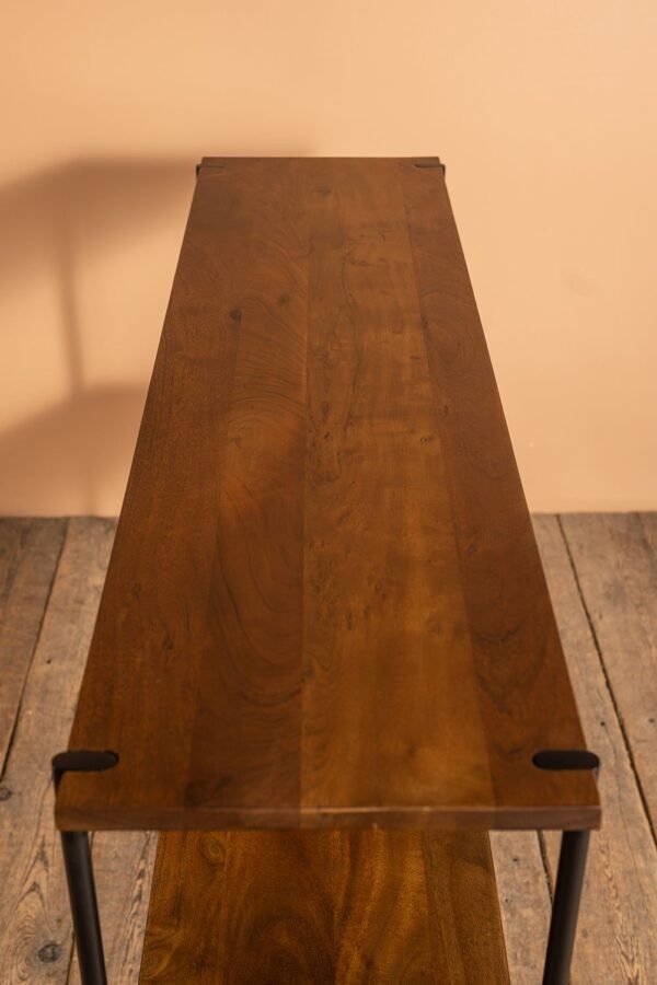 Conrad Acacia Wood Umber Finish Console Table - Image 4