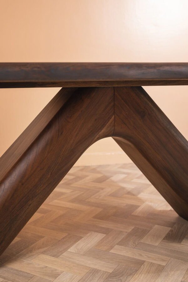 Capra Acacia Wood Vinegar Finish Dining Table - Image 6