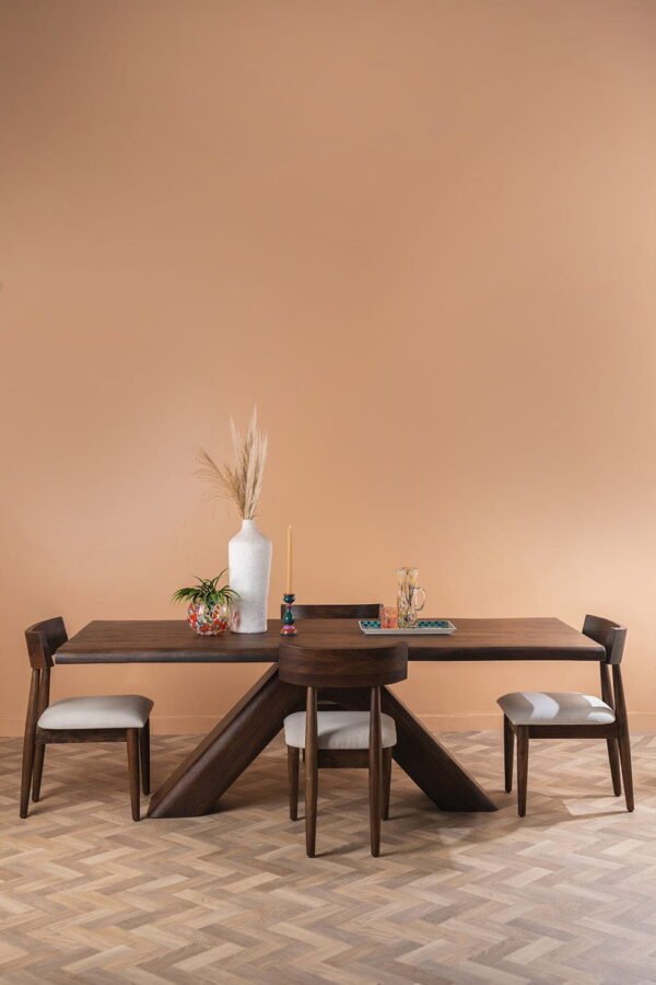 Capra Acacia Wood Vinegar Finish Dining Table - Image 2