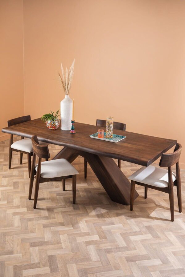 Capra Acacia Wood Vinegar Finish Dining Table - Image 7