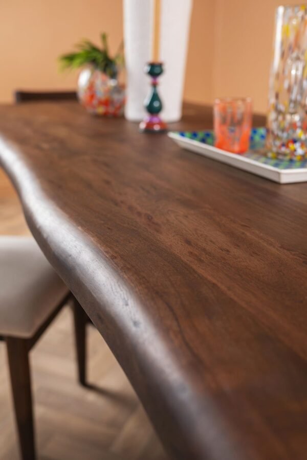 Capra Acacia Wood Vinegar Finish Dining Table - Image 8