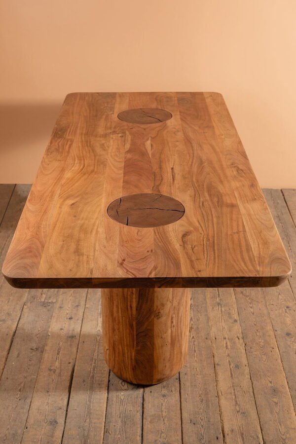 Landis Acacia Wood Natural Finish Dining Table - Image 3