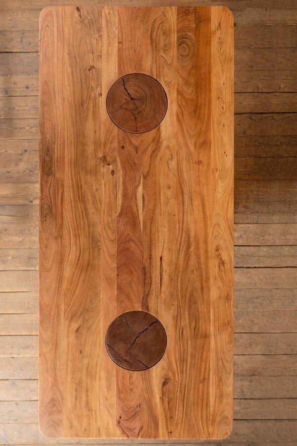 Landis Acacia Wood Natural Finish Dining Table - Image 6