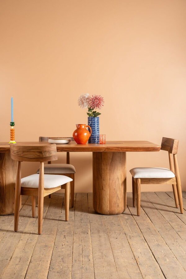 Landis Acacia Wood Natural Finish Dining Table - Image 10