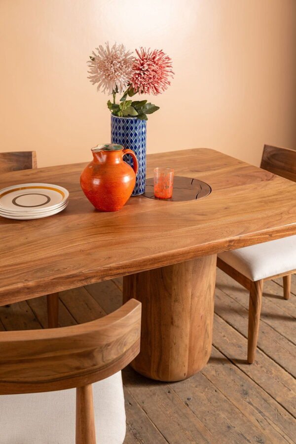 Landis Acacia Wood Natural Finish Dining Table - Image 2