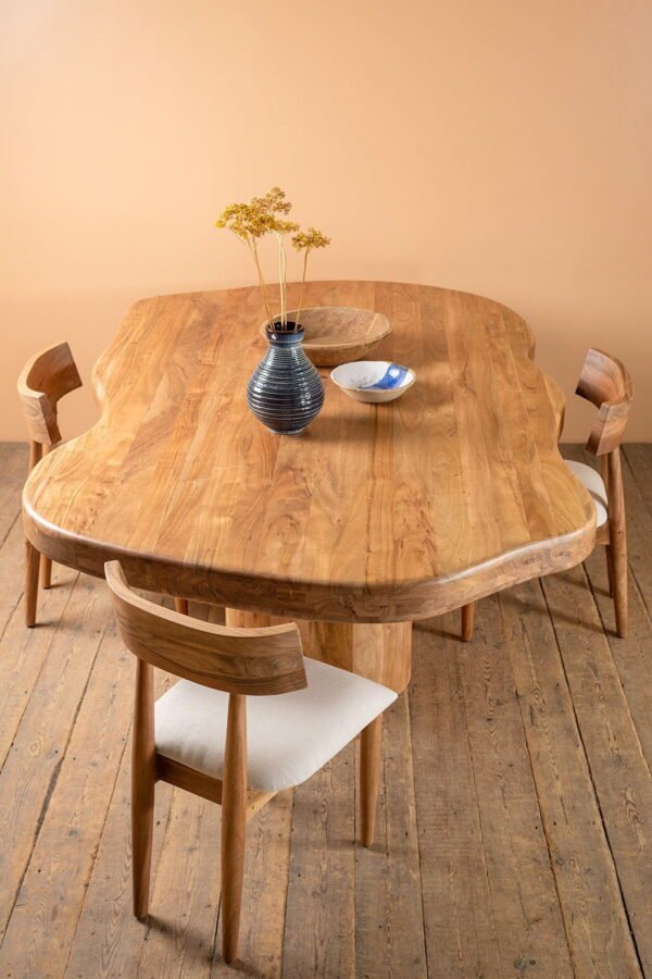 Tove Acacia Wood Natural Finish Dining Table - Image 9