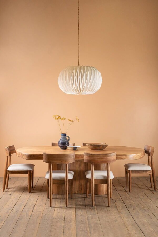 Tove Acacia Wood Natural Finish Dining Table - Image 2