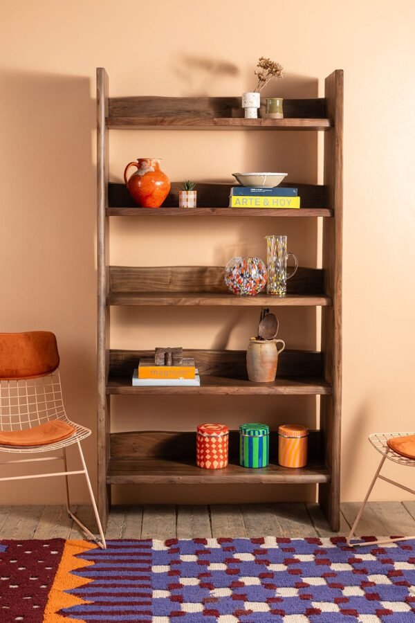 Mayer Acacia Wood Vinegar Finish Bookshelf - Image 2