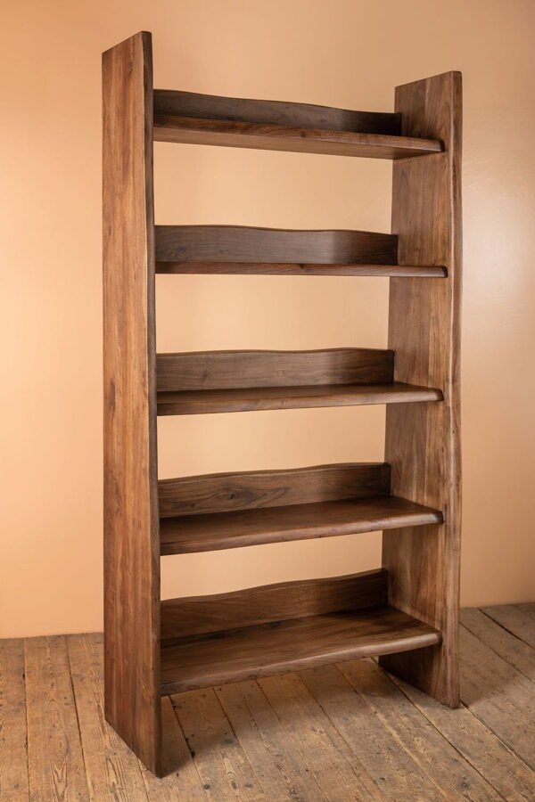 Mayer Acacia Wood Vinegar Finish Bookshelf - Image 5
