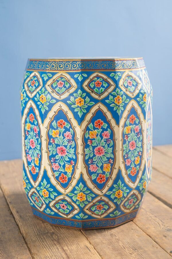 Hand Painted Navy Blue Side Table - Image 6