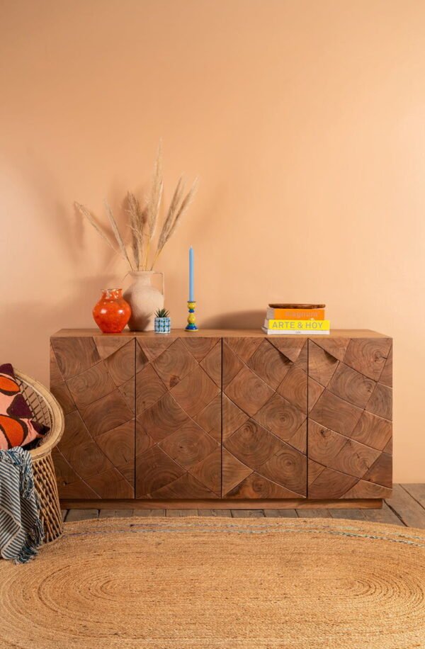 Calvino Acacia Wood Natural Finish Sideboard