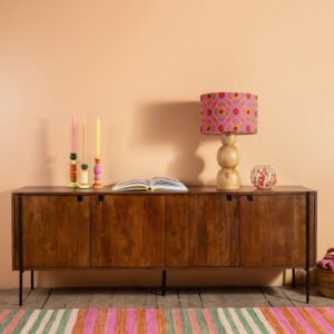 Conrad Acacia Wood Umber Finish Sideboard