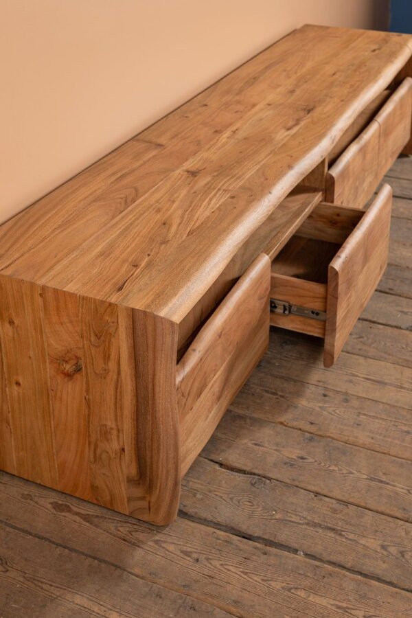 Doran Acacia Wood Natural Finish TV Cabinet - Image 8