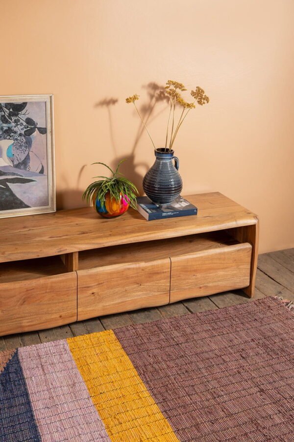 Doran Acacia Wood Natural Finish TV Cabinet - Image 2