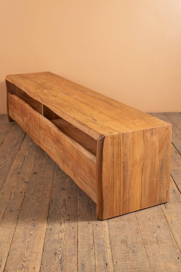 Doran Acacia Wood Natural Finish TV Cabinet - Image 3