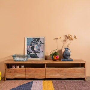 Doran Acacia Wood Natural Finish TV Cabinet