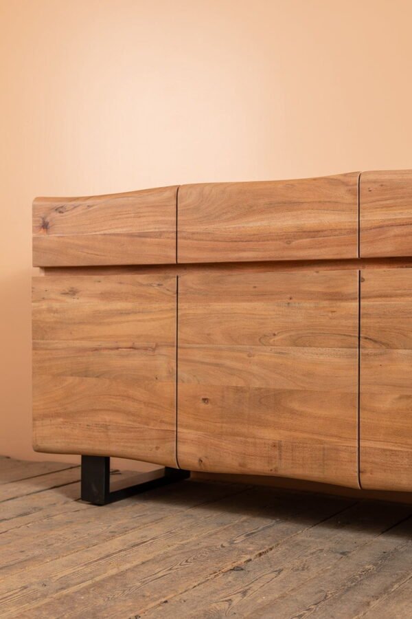 Mayer Acacia Wood Natural Finish Sideboard - Image 4