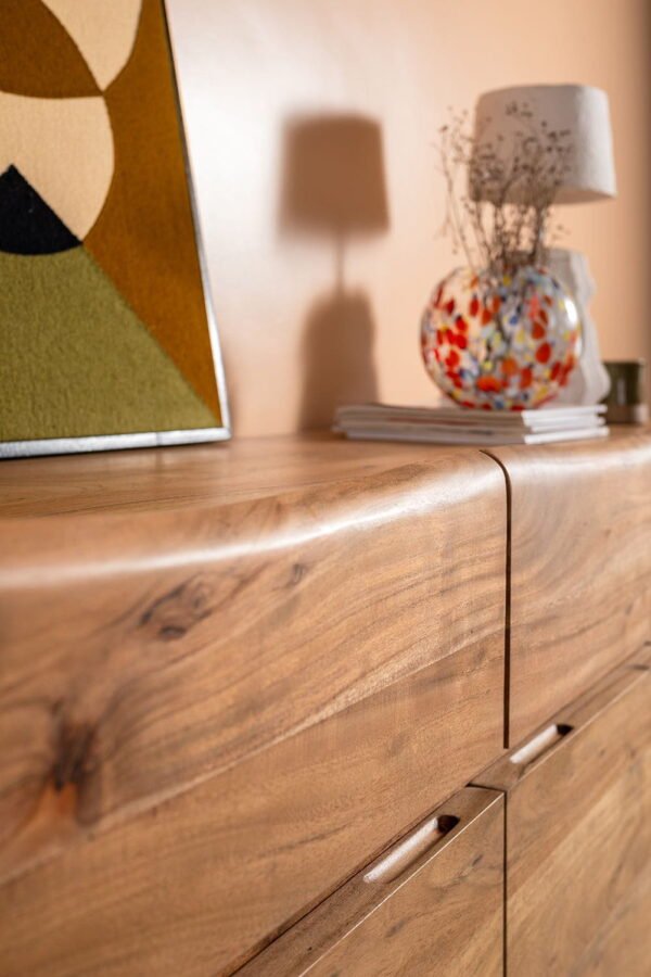 Mayer Acacia Wood Natural Finish Sideboard - Image 9