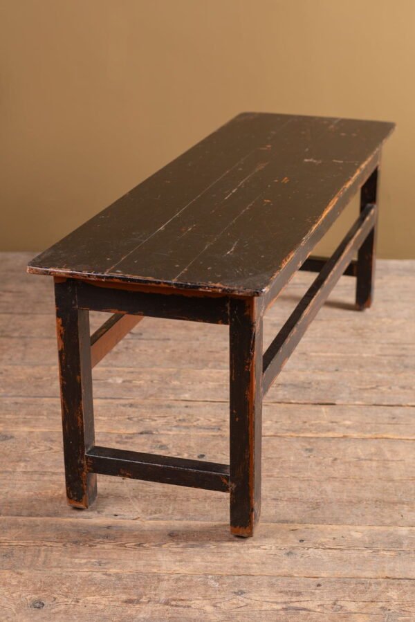 Black Vintage Low Console Table - Image 7