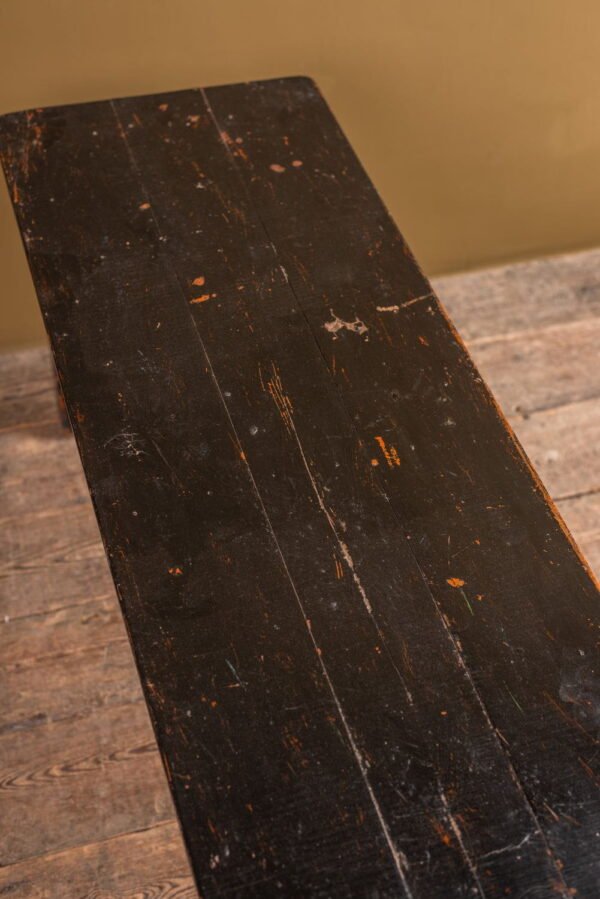Black Vintage Low Console Table - Image 4