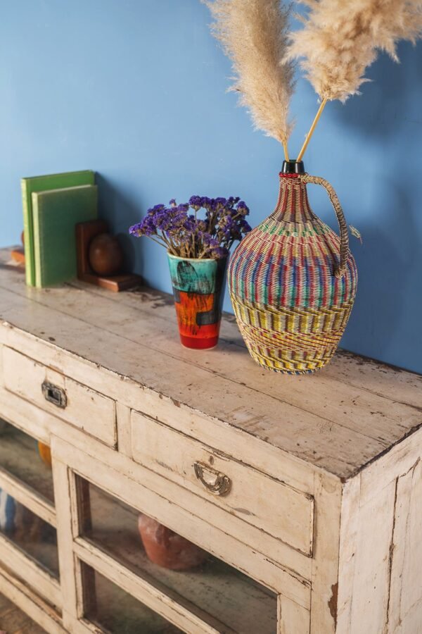 Cream Vintage Cabinet with Drawers - Image 2