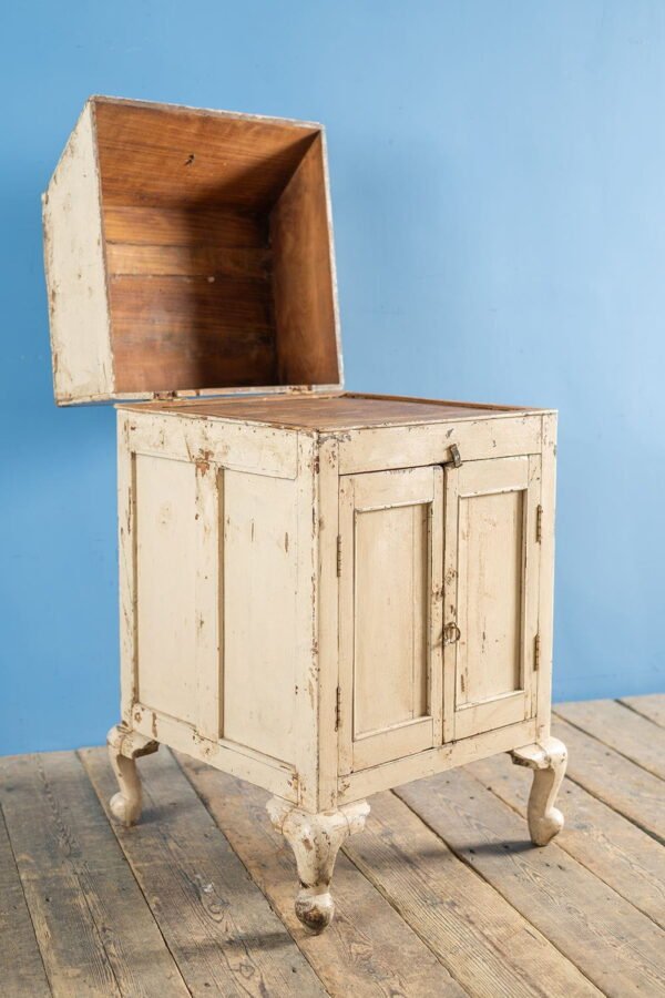 Cream Vintage Cupboard with Lidded Top - Image 8