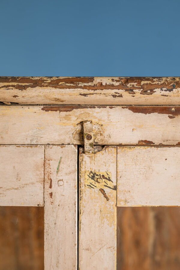 Cream Vintage Glazed Cabinet - Image 6