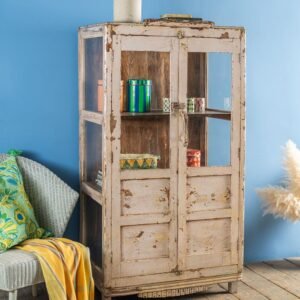 Cream Vintage Glazed Cabinet