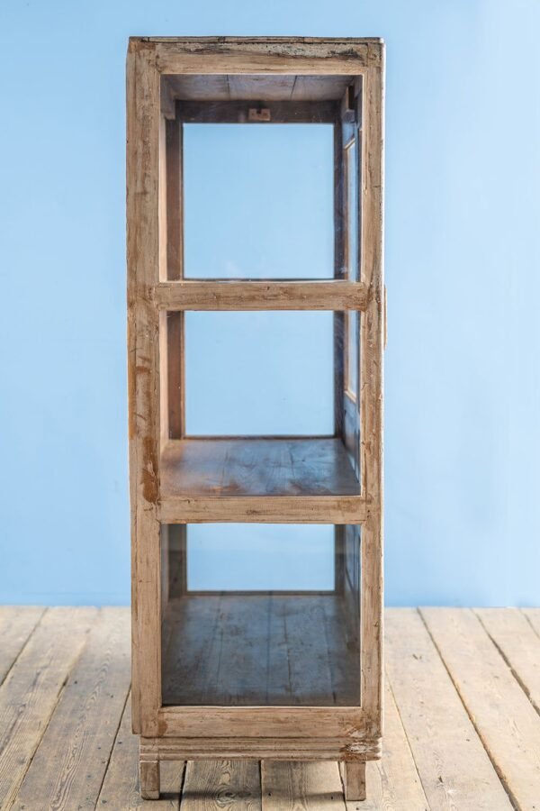 Cream Vintage Glazed Cabinet - Image 9