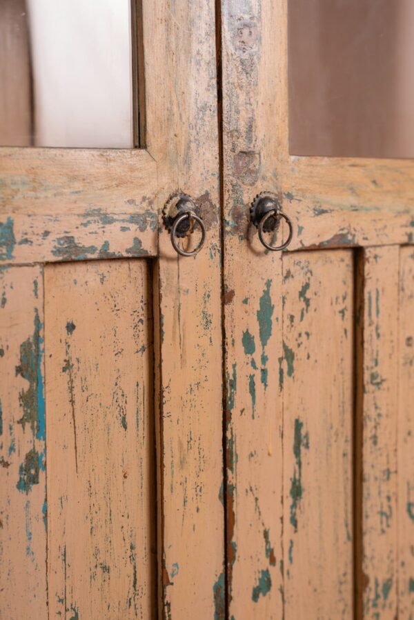 Cream Vintage Glazed Cabinet - Image 7