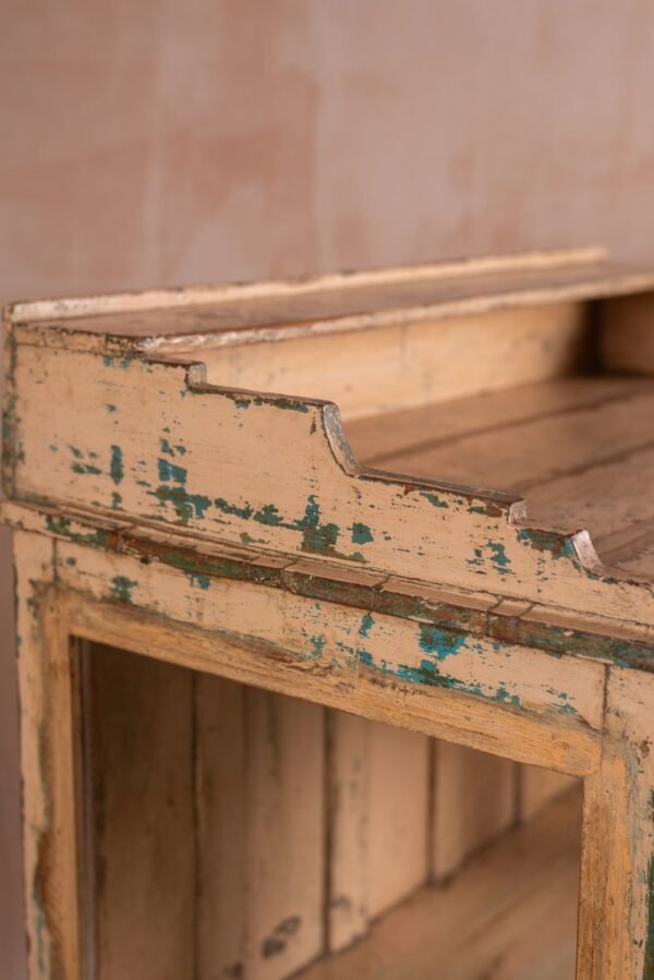 Cream Vintage Glazed Cabinet - Image 6