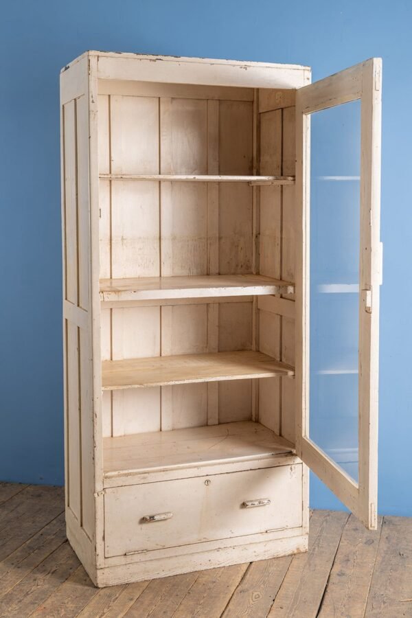 Cream Vintage Wooden Cabinet - Image 4