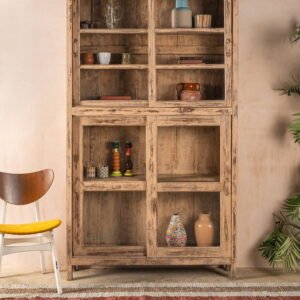 Pale Yellow Vintage Cabinet