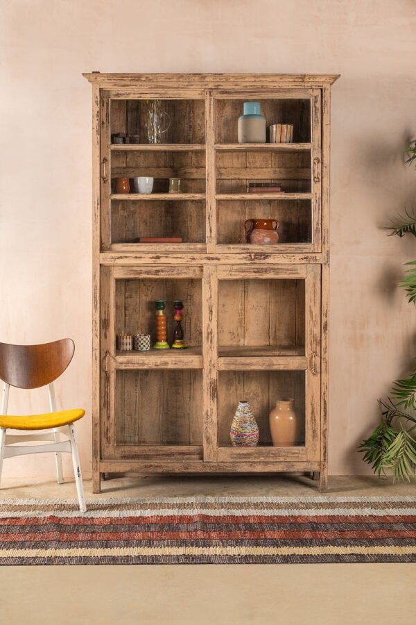 Pale Yellow Vintage Cabinet