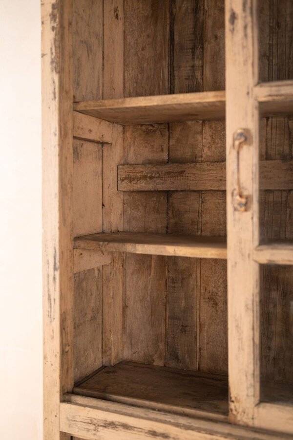 Pale Yellow Vintage Cabinet - Image 2