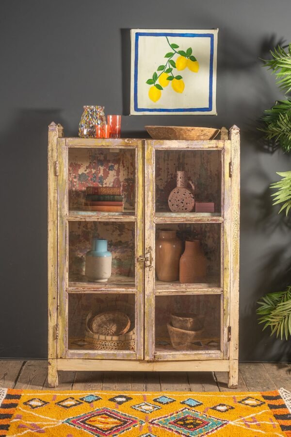Vintage Cream Cabinet - Image 9