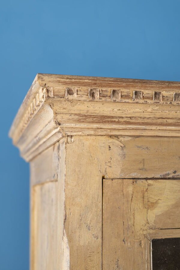 Vintage Cream Glazed Cabinet - Image 5