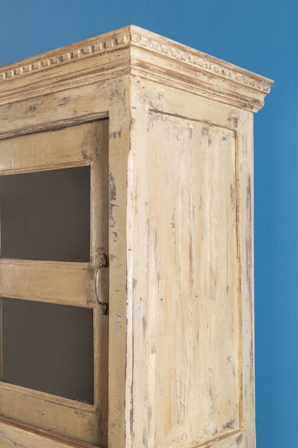Vintage Cream Glazed Cabinet - Image 7