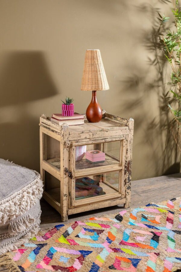 Vintage Cream Side Cabinet