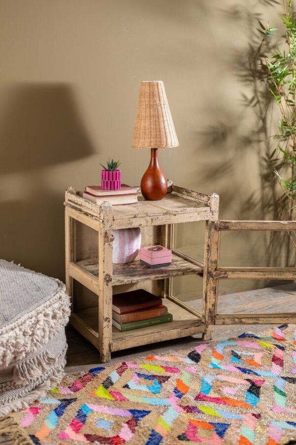Vintage Cream Side Cabinet - Image 2
