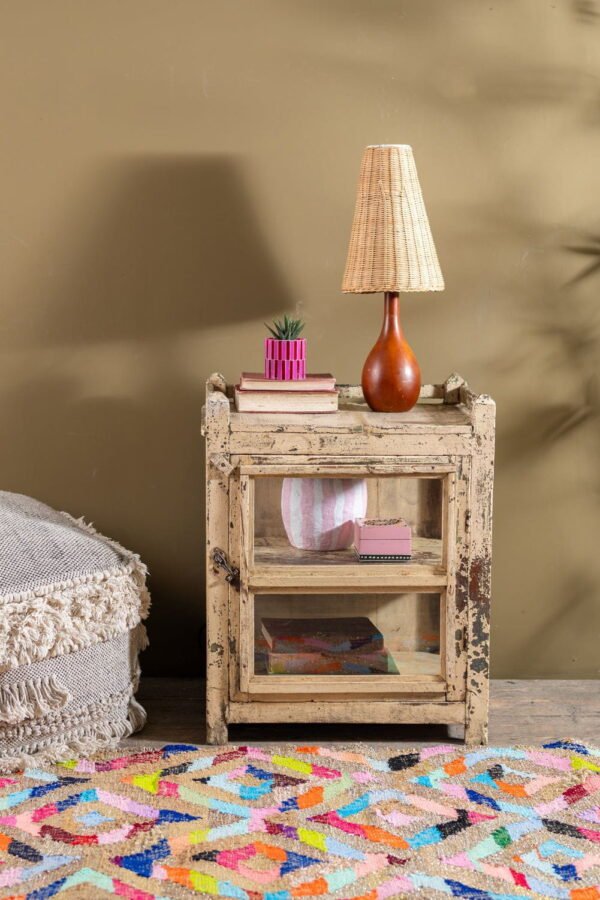 Vintage Cream Side Cabinet - Image 6