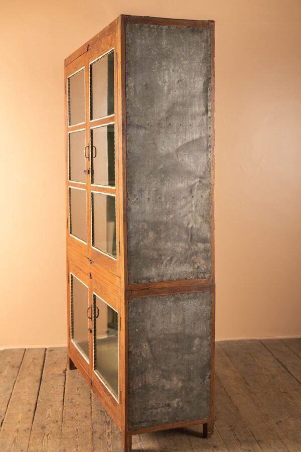 Vintage Wooden Glazed Cabinet - Image 4