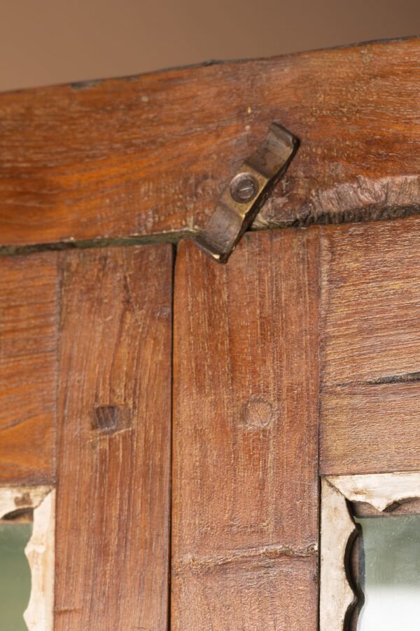 Vintage Wooden Glazed Cabinet - Image 6